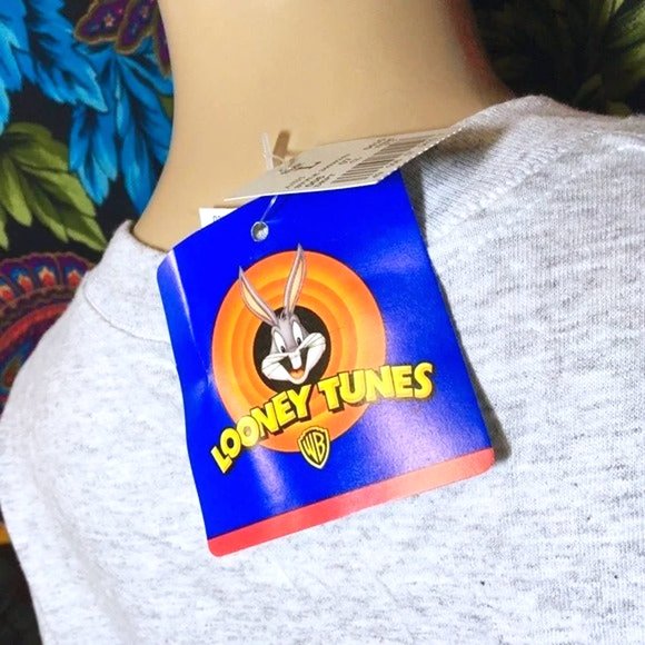 VINTAGE NWT MEN'S 90's LOONEY TUNES SHIRT TAZ HOLIDAZED LARGE TOP VINTAGE 1998* - Picture 6 of 6